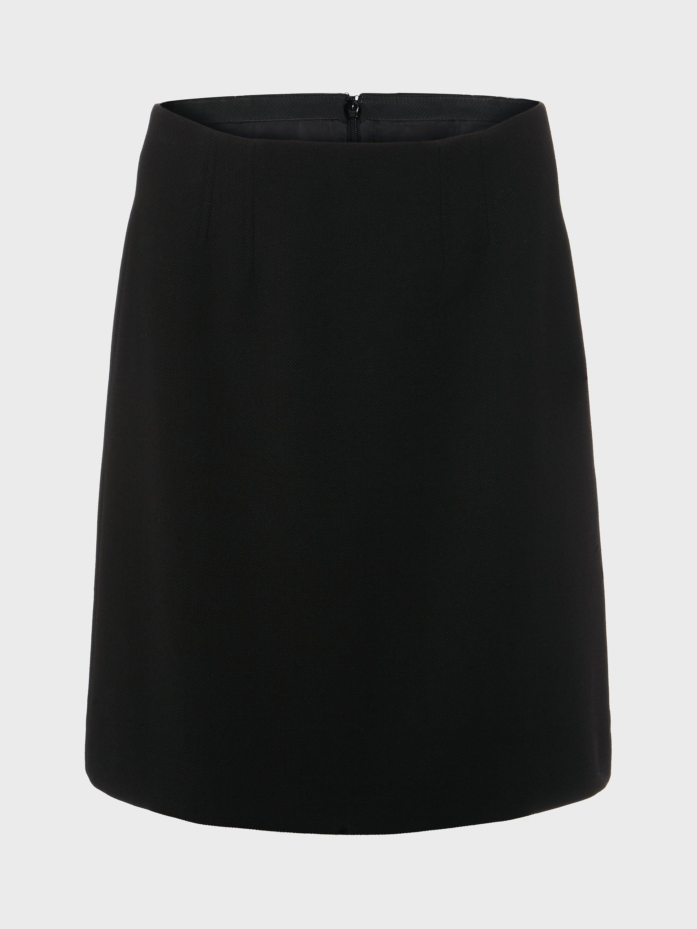 Product image 5 of 5, which shows Hobbs Mia A-Line Mini Skirt, Black, 6