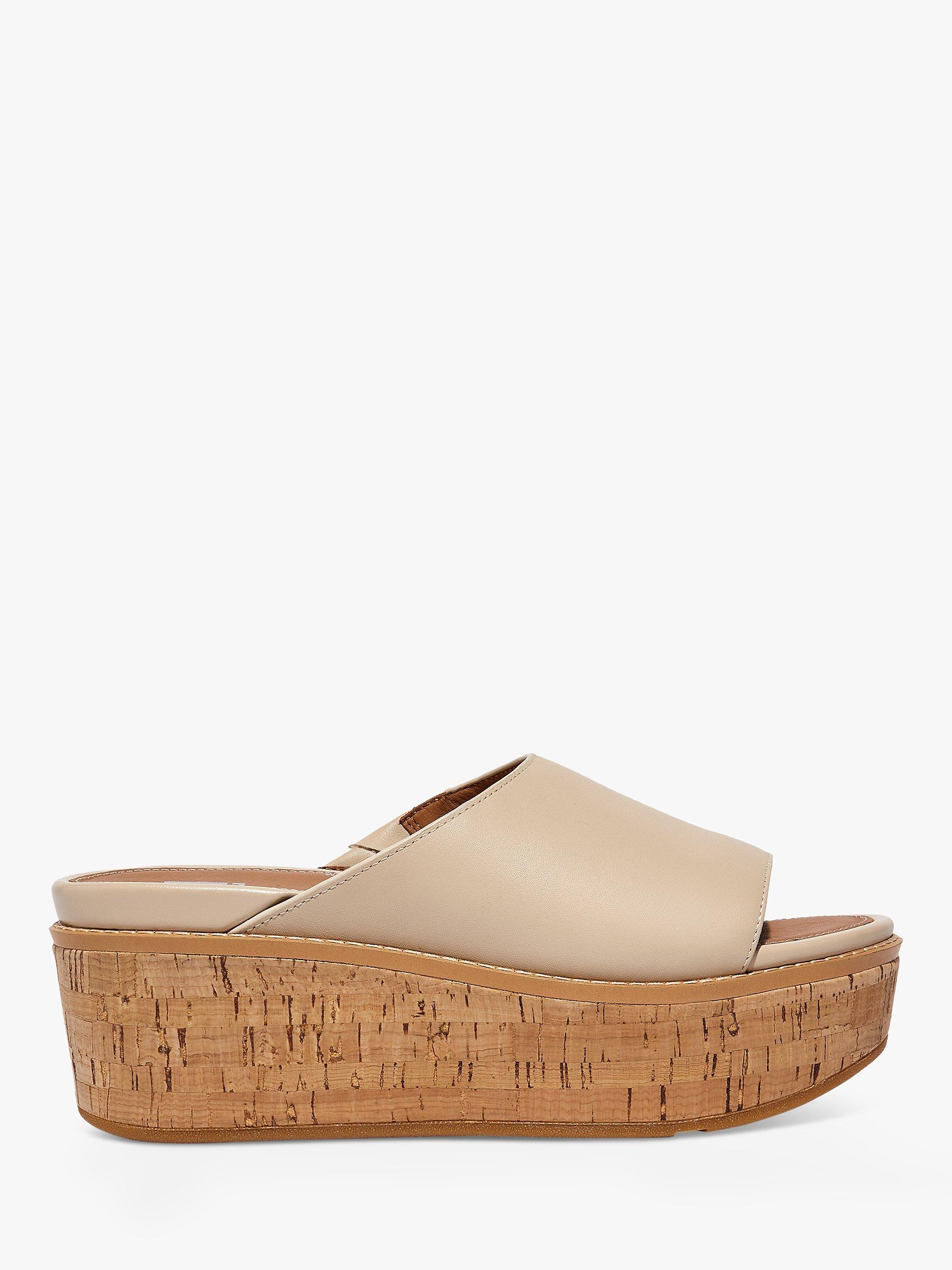 FitFlop Eloise Leather Wedge Heel Mules