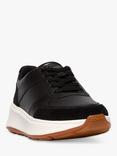 FitFlop Stacked Leather Trainers, Black