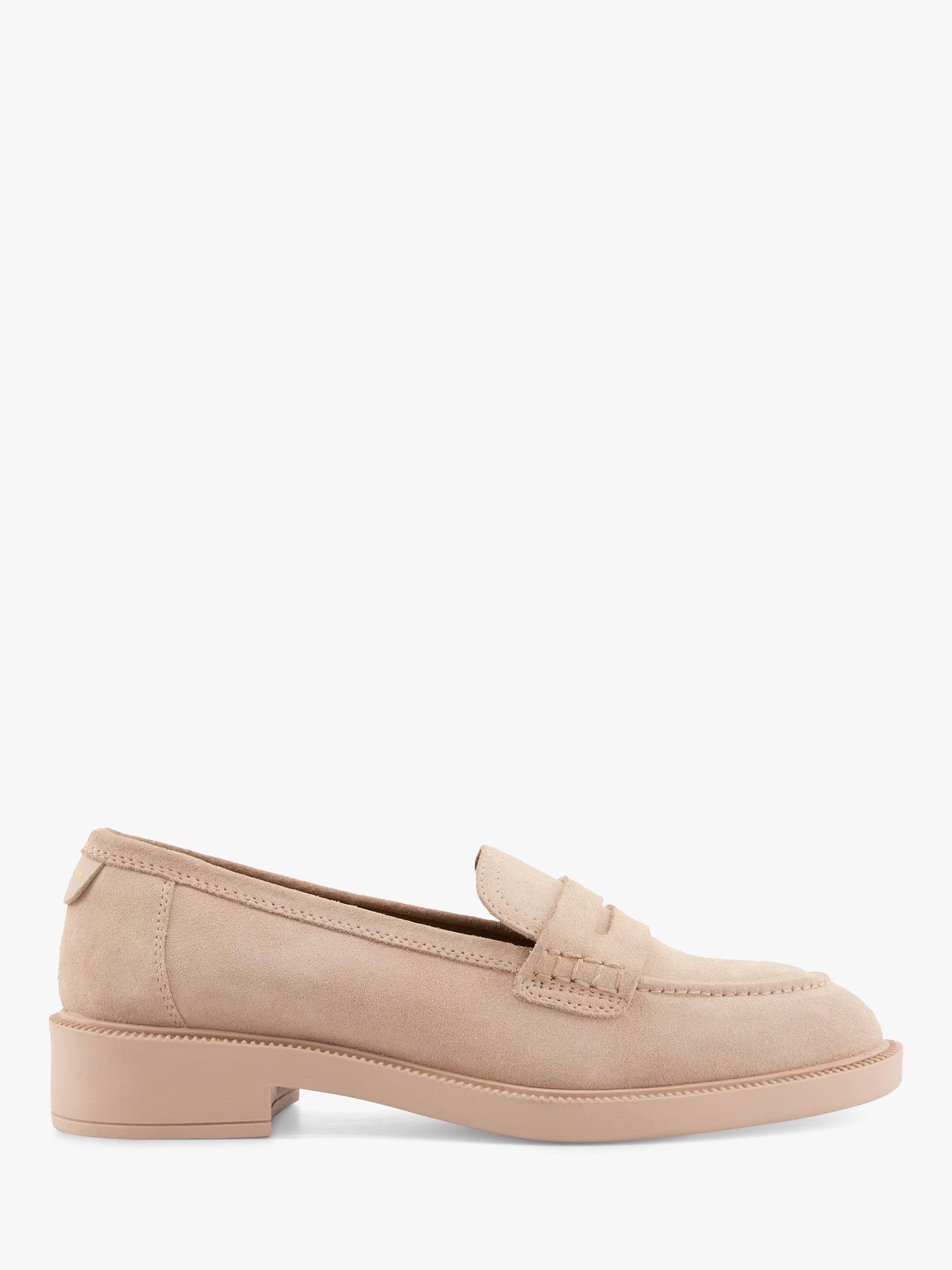 Dune Gazelles Suede Penny Loafer, Pink