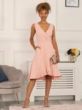 Jolie Moi Gayelle Frill Hem Dress, Pink