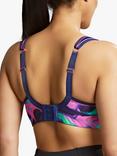 Panache Cyber Swirl Wired Sports Bra, Purple/Multi