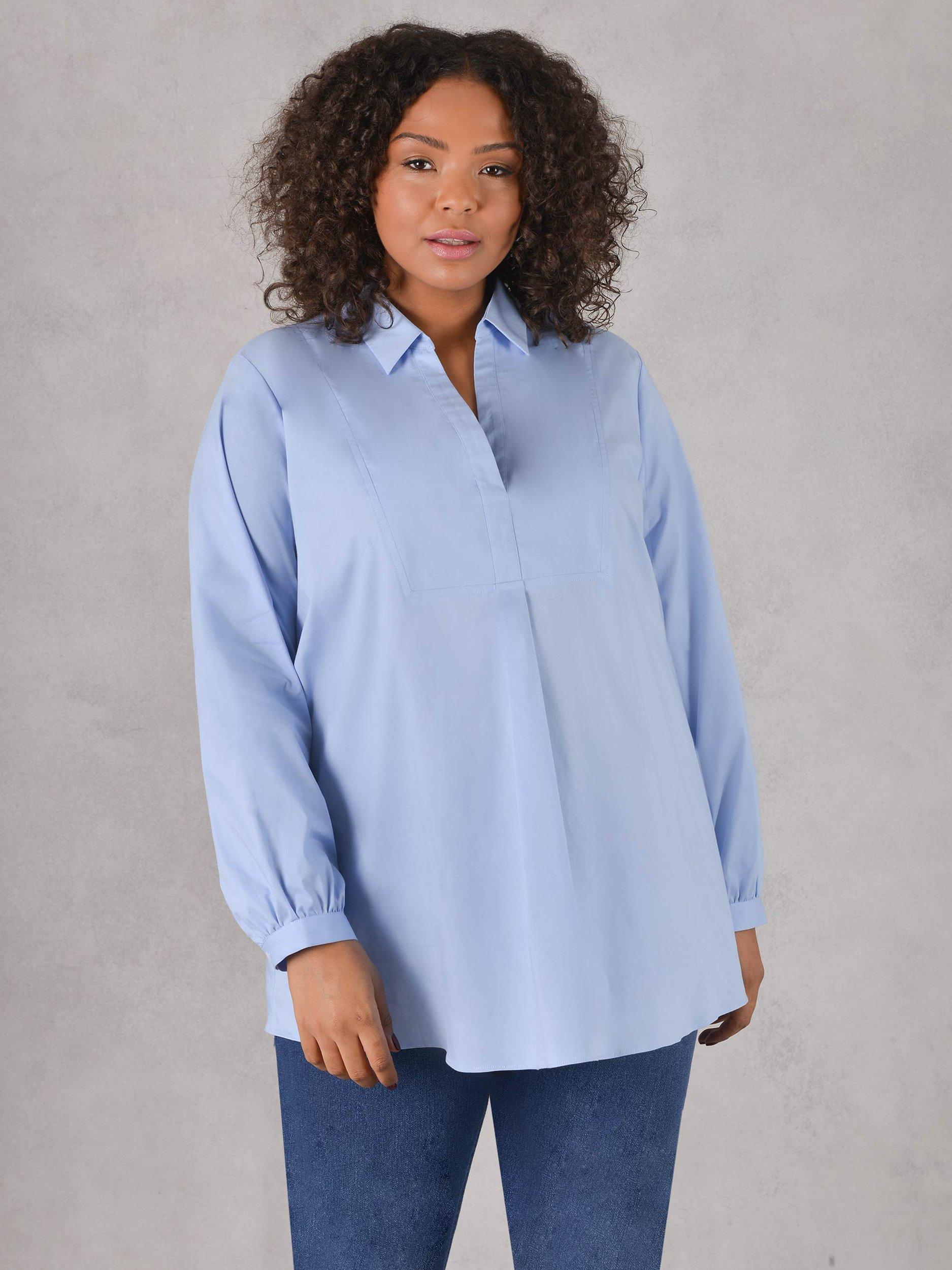 Live Unlimited Poplin Shirt, Blue