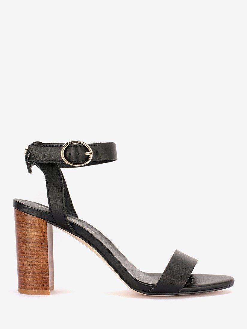 Mint Velvet Tansy Leather Strap Block Heel Sandals