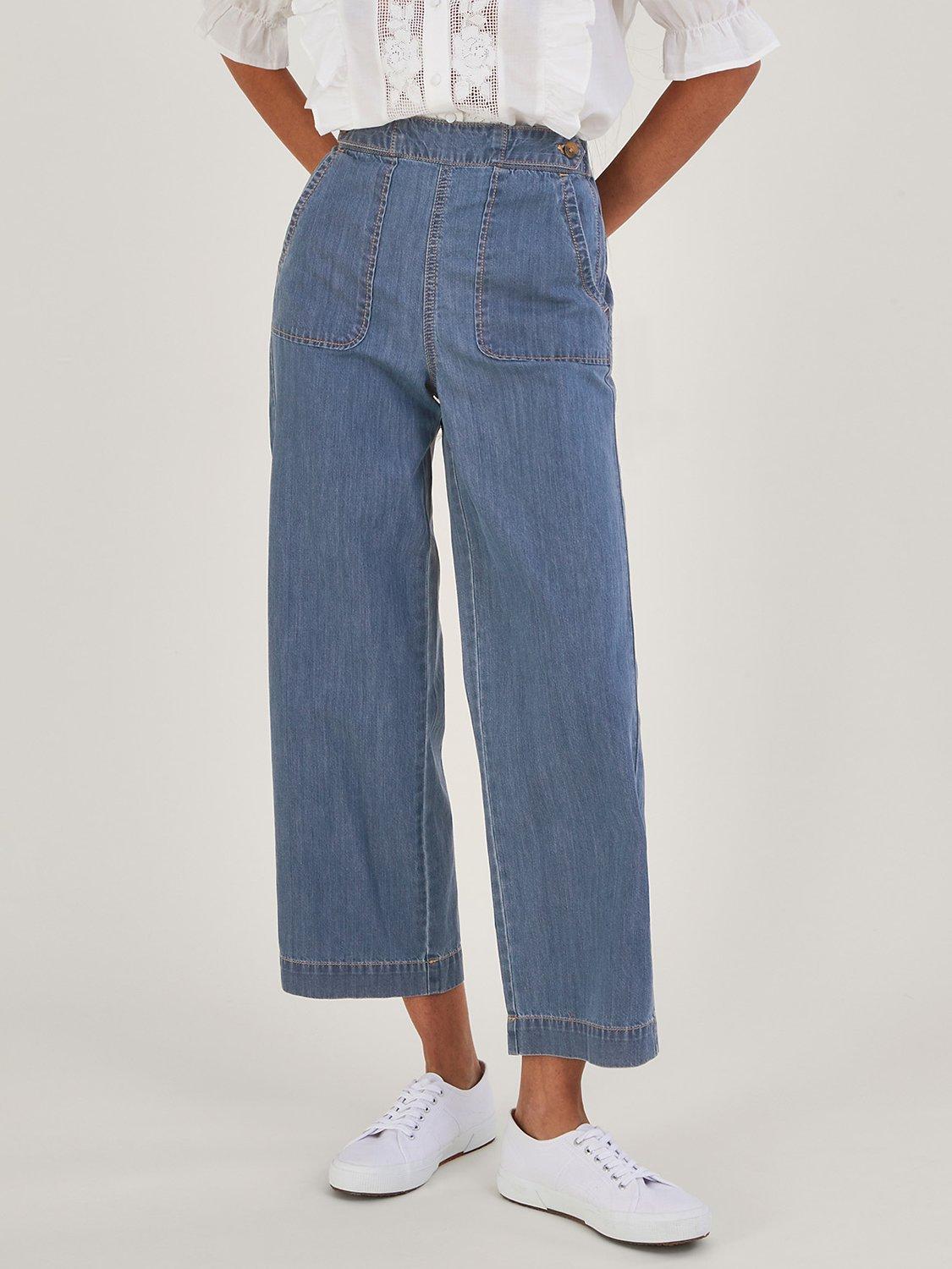 Monsoon Harper Crop Wide Jeans