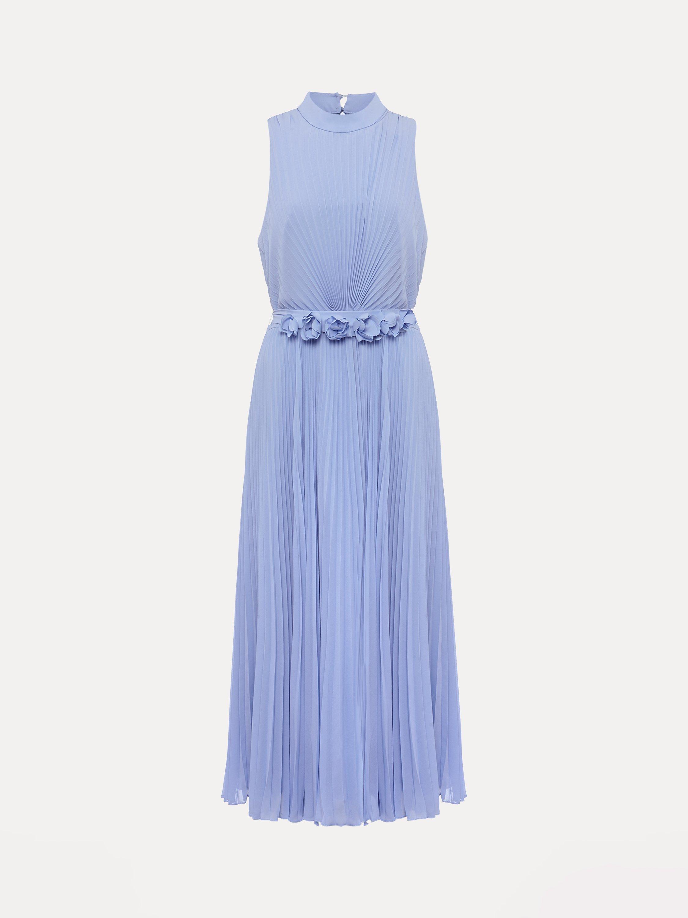 【関税込】PhaseEight ドレス☆Simara Pleated Dress, Blue Phase Eight Simara Pleated Dress, Blue