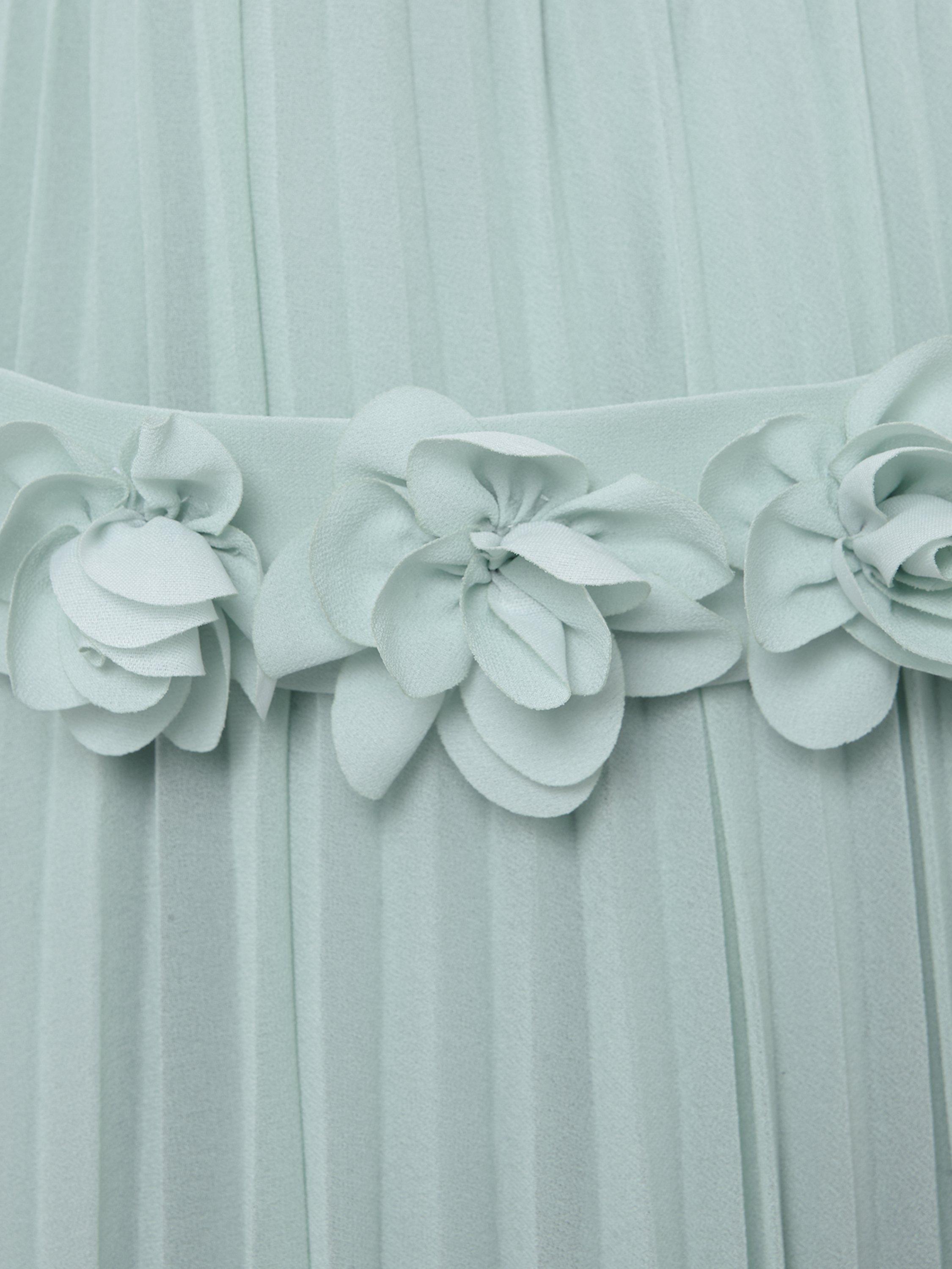 Product image 4 of 4, which shows Phase Eight Petite Alecia Pleated Maxi Dress, Peppermint, 6