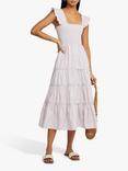 kourt Calypso Ruffled Smocked Dress