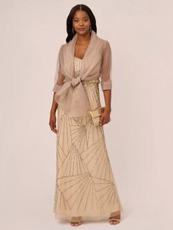 Adrianna Papell Organza Wrap Scarf - view 2, Champagne