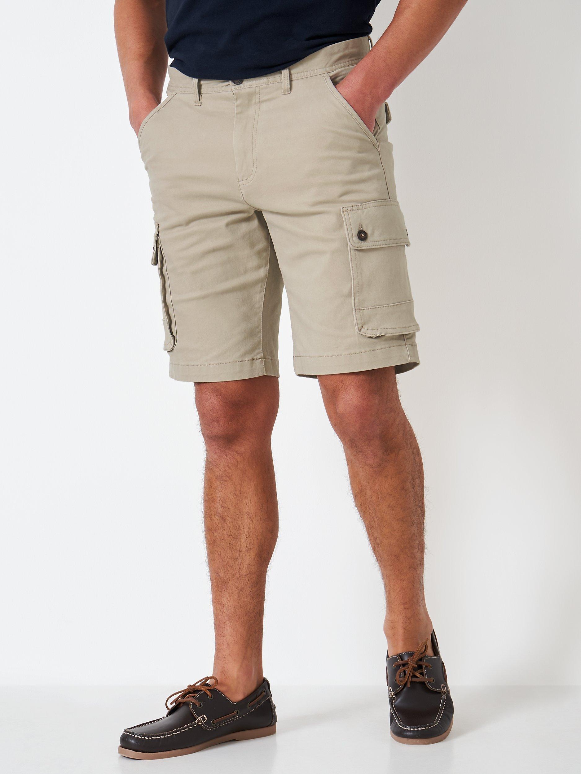 Crew Clothing Cargo Shorts, Stone