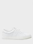 Crew Clothing Gigi Leather Trainers, White