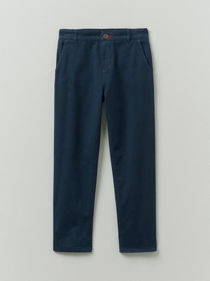 Crew Clothing Kids' Slim Fit Garment Dyed Chinos, Dark Blue, Dark Blue