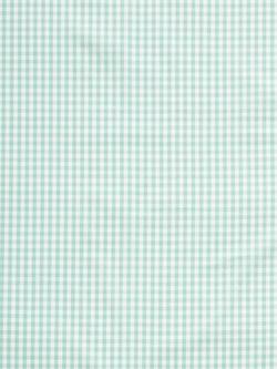 John Lewis Gingham Pencil Pleat Blackout Children's Curtains - view 2, Green