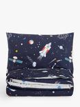 John Lewis Outer Space Glove in the Dark Pure Cotton Duvet Cover and Pillowcase Set, Multi