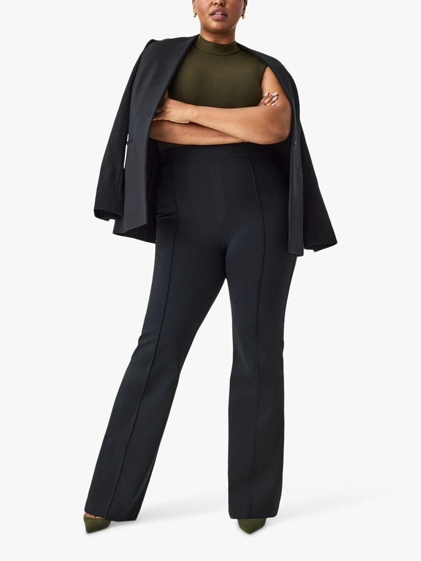 Product image 1 of 8, which shows Spanx SPANXsupersmooth™ PerfectFit Ponte Flare Trousers, Classic Black, S