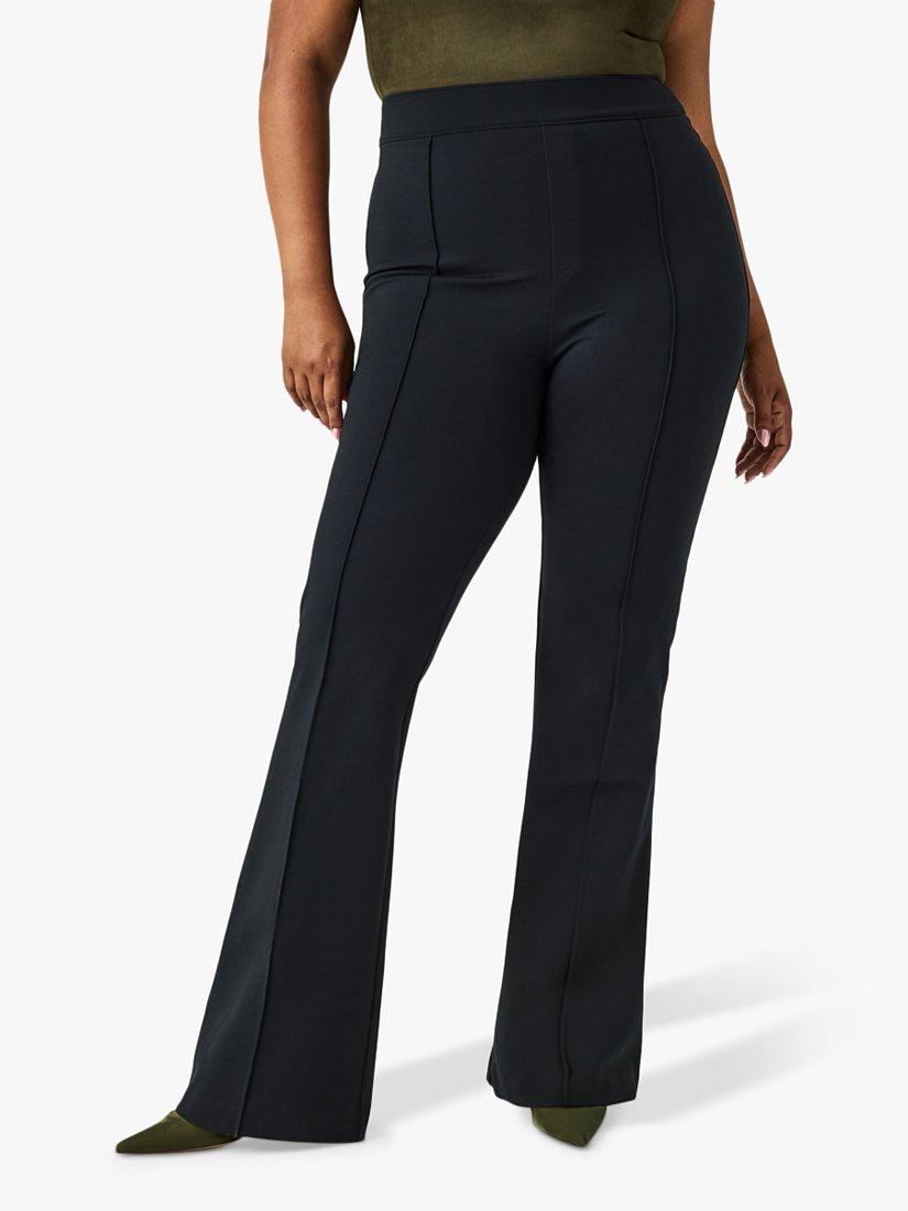 Spanx The Perfect Pant Hi Rise Flared Trousers Classic Black