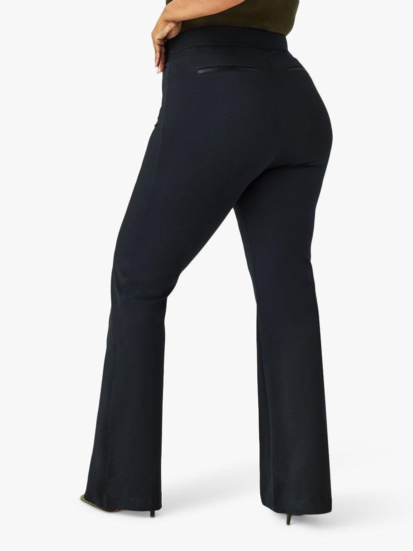 Product image 7 of 8, which shows Spanx SPANXsupersmooth™ PerfectFit Ponte Flare Trousers, Classic Black, S