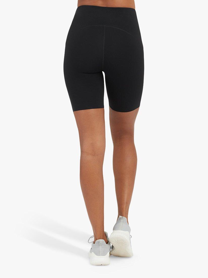 Product image 4 of 6, which shows Spanx Booty Boost Active Cycling Shorts, Very Black, S