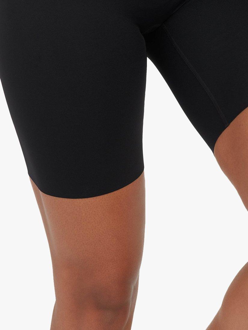 Product image 6 of 6, which shows Spanx Booty Boost Active Cycling Shorts, Very Black, S