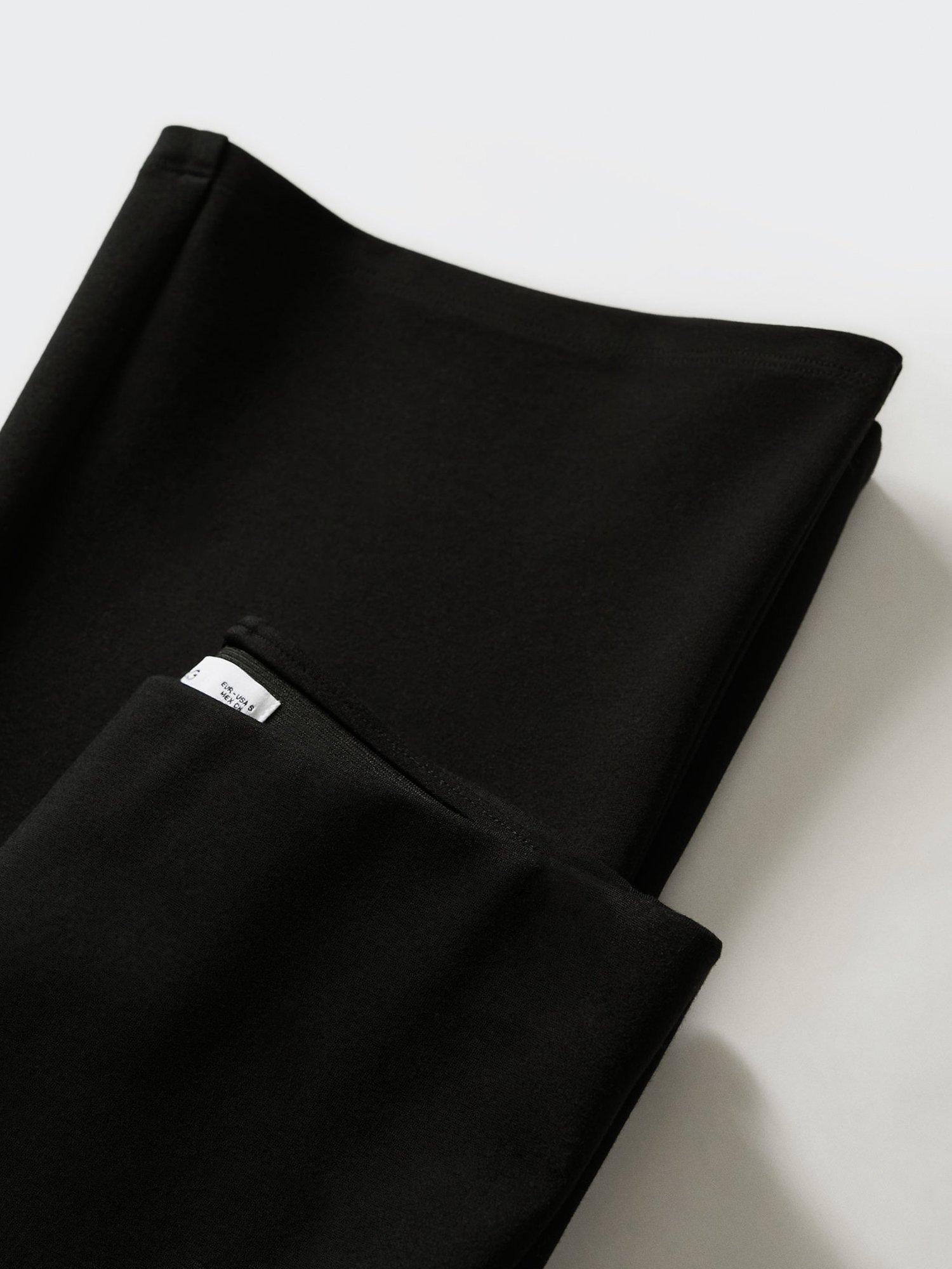 Product image 6 of 6, which shows Mango Punta-A Flared Leggings, Black, XS