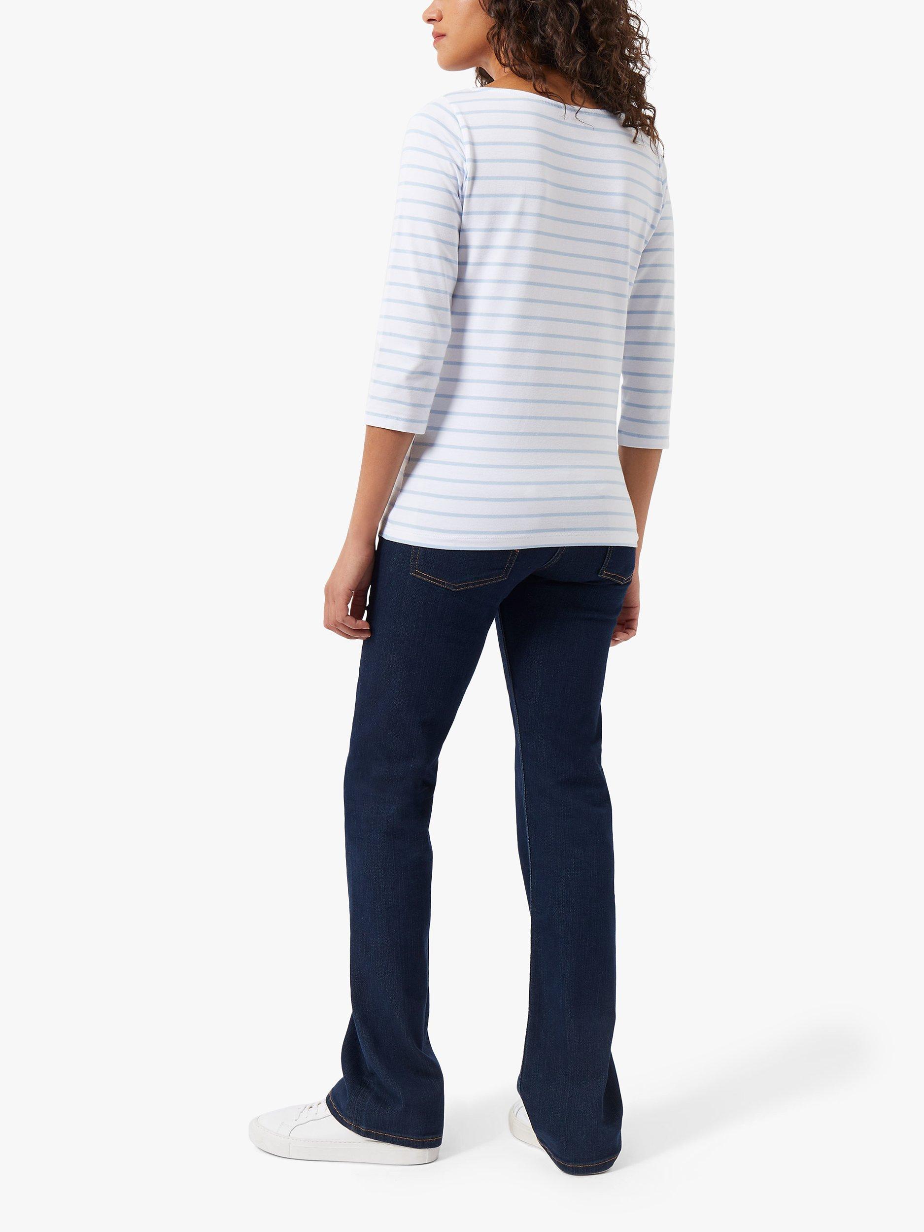 Product image 4 of 4, which shows Great Plains Core 3/4 Sleeve T-Shirt, White/Blue, 8