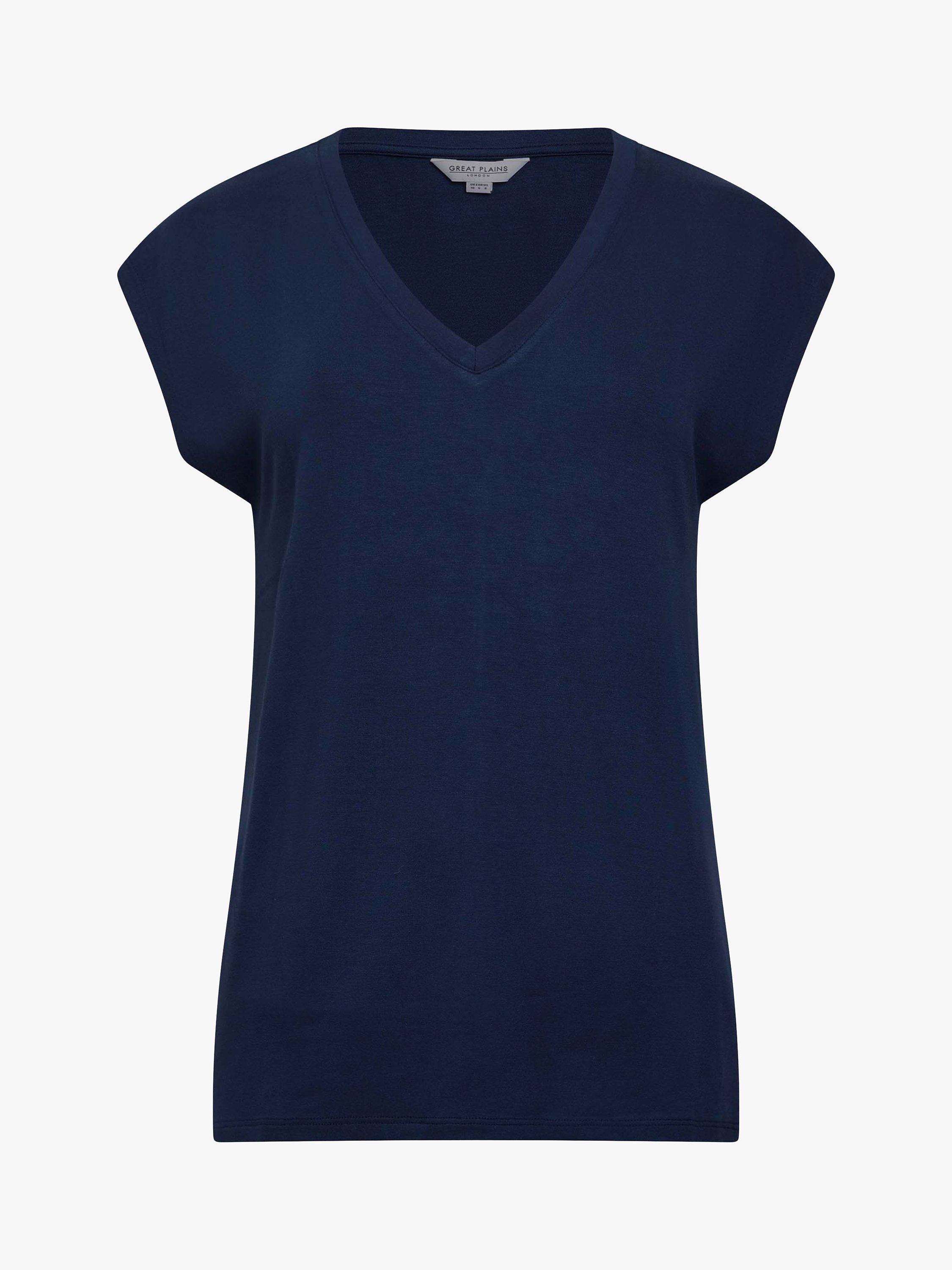 Product image 1 of 1, which shows Great Plains Core Soft Touch T-Shirt, Navy, 8