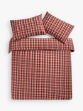 John Lewis Rubin Brush Check Cotton Duvet Cover Set