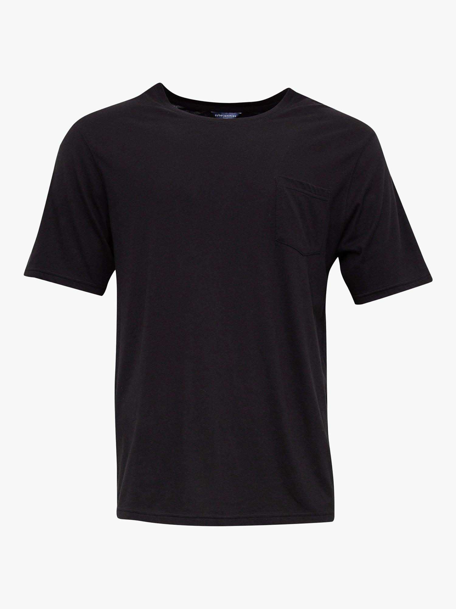 Product image 3 of 4, which shows Cyberjammies Mason Pyjama Top, Black, S