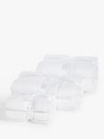 John Lewis Cotton/Viscose Blend Towels, Pack of 2, White, White