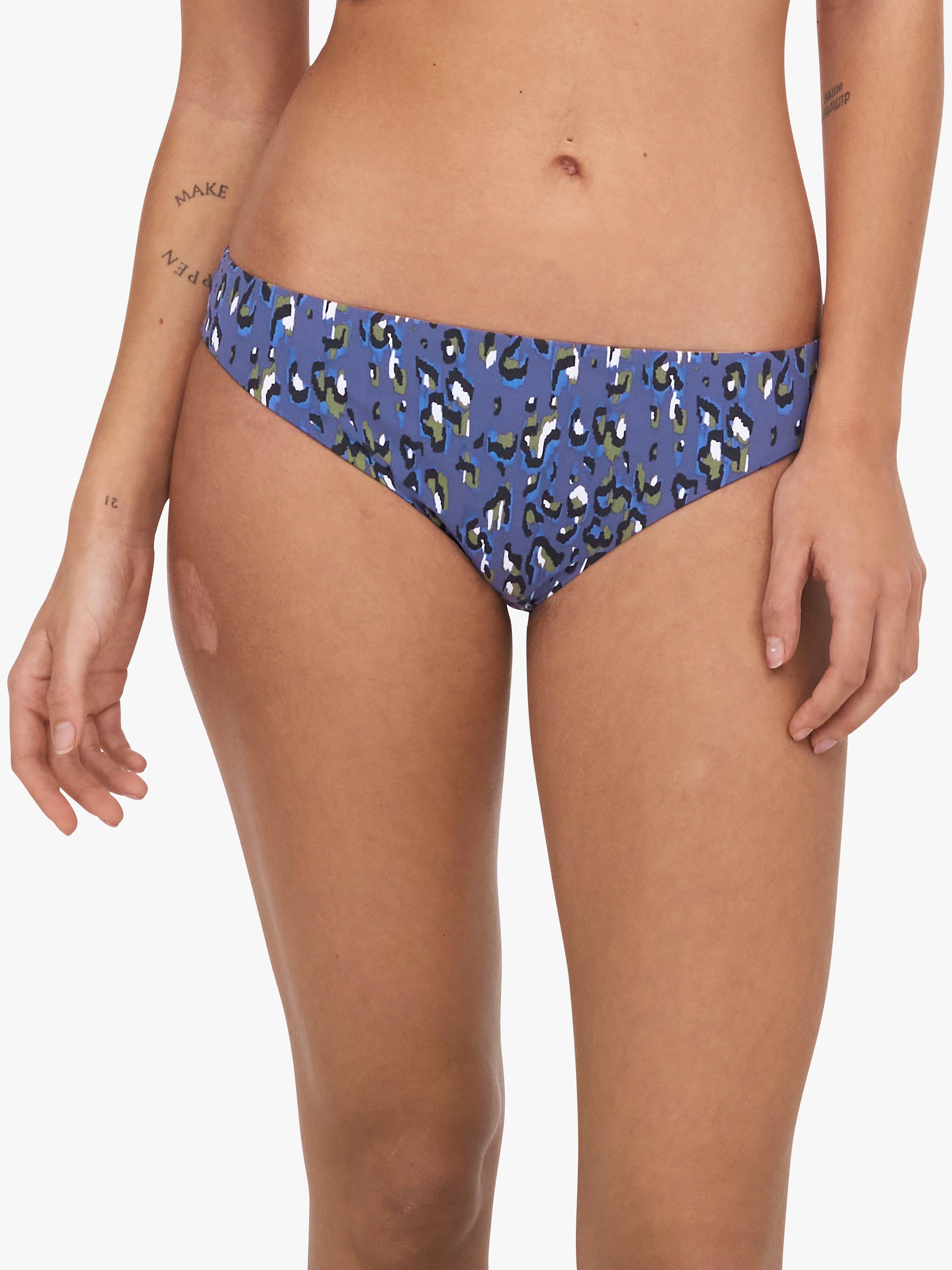 Chantelle EOS Leopard Print Bikini Bottoms, Blue