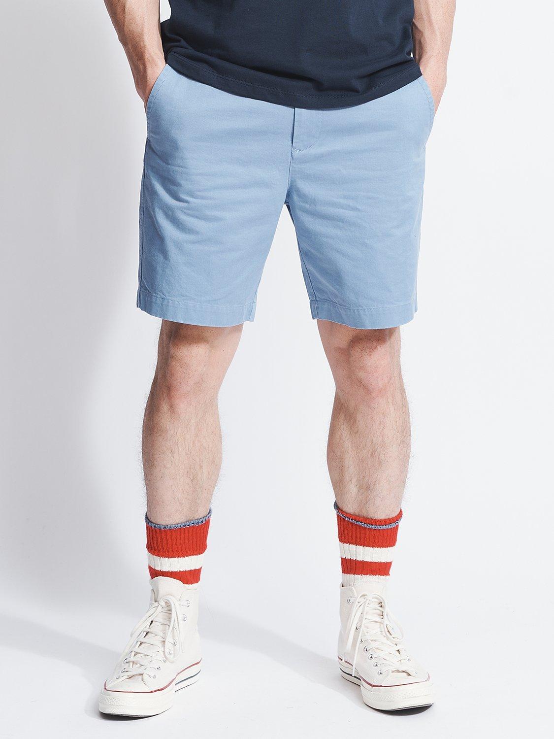 Aubin Whitton Chino Shorts, Chambray