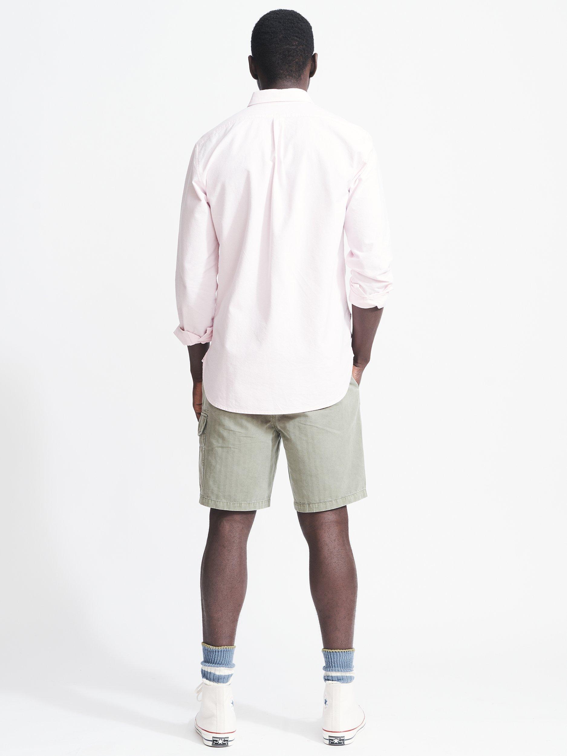 Product image 4 of 9, which shows Aubin Aldridge Oxford Cotton Button Down Shirt, Pink, S