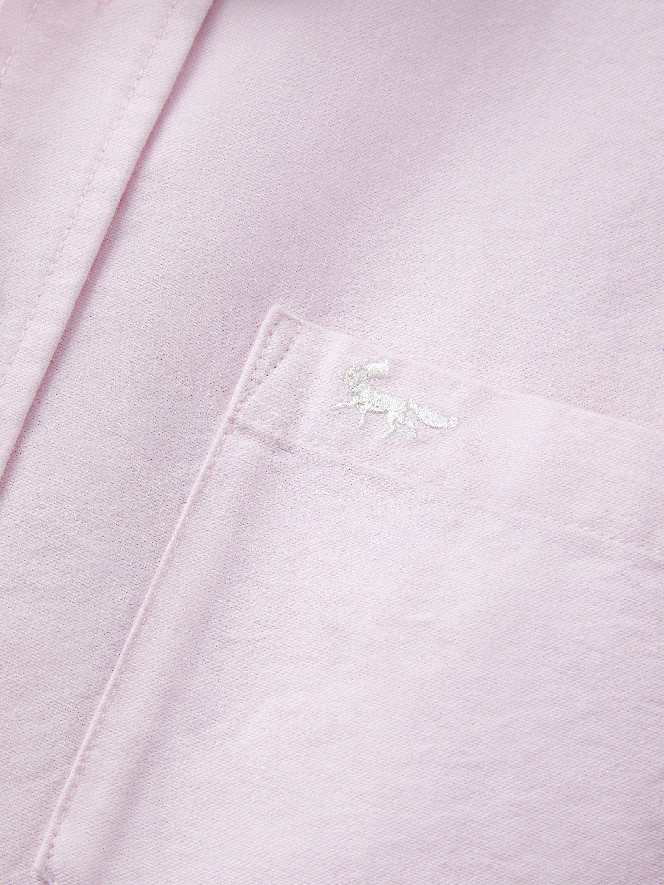 Product image 9 of 9, which shows Aubin Aldridge Oxford Cotton Button Down Shirt, Pink, S