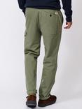 Aubin Elsham Cotton Cargo Trousers, Khaki