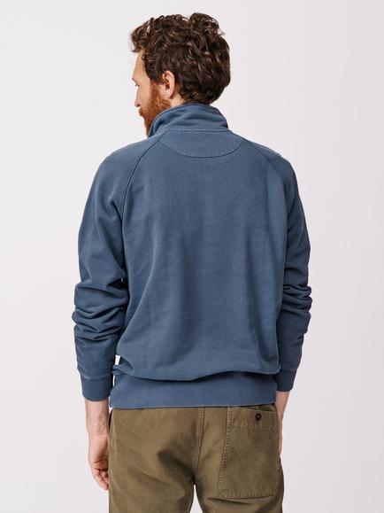 Aubin Provost Half-Zip Sweatshirt - view 2, Navy