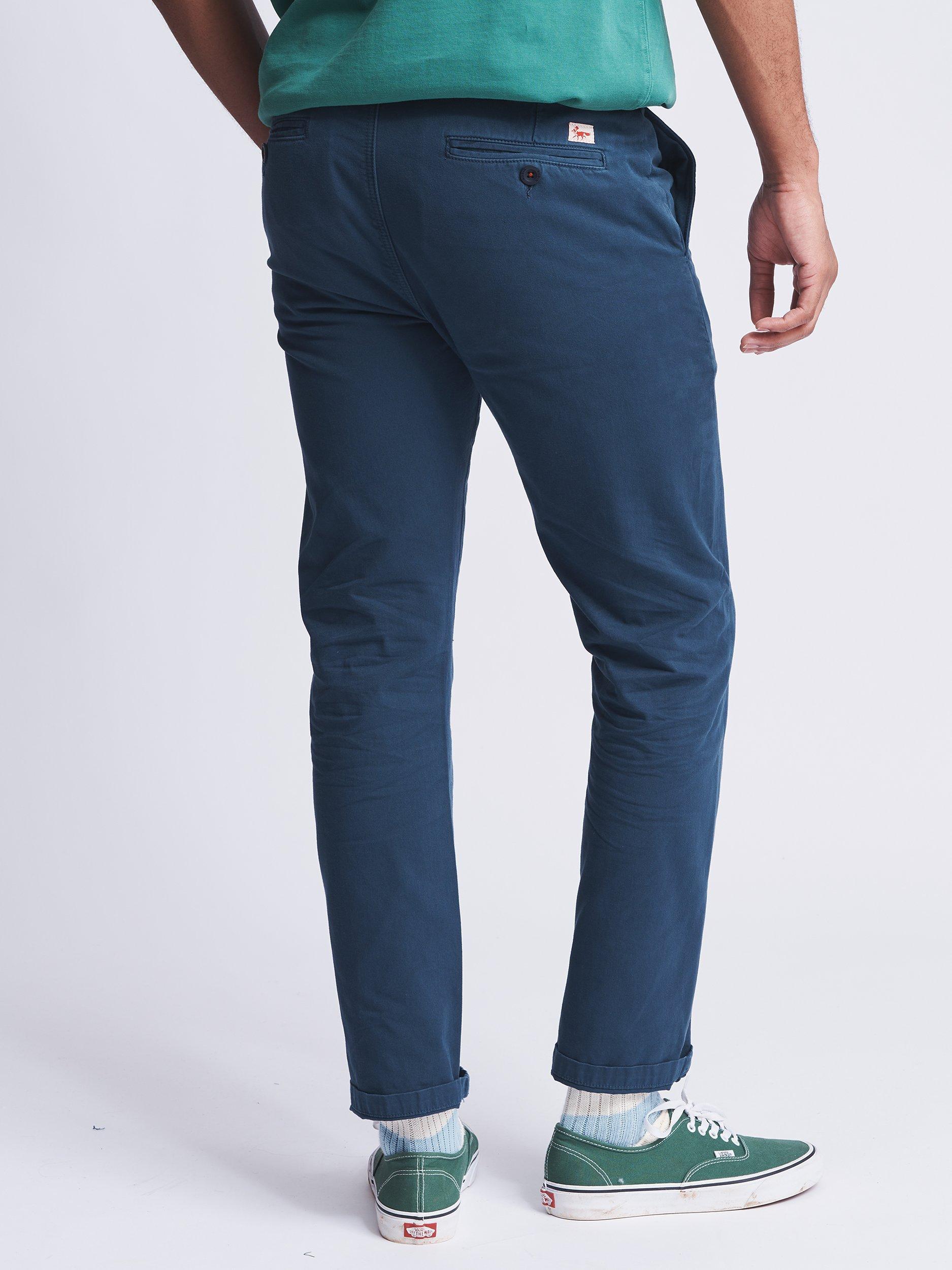 Aubin Melton Chino Trousers, Navy, 30R