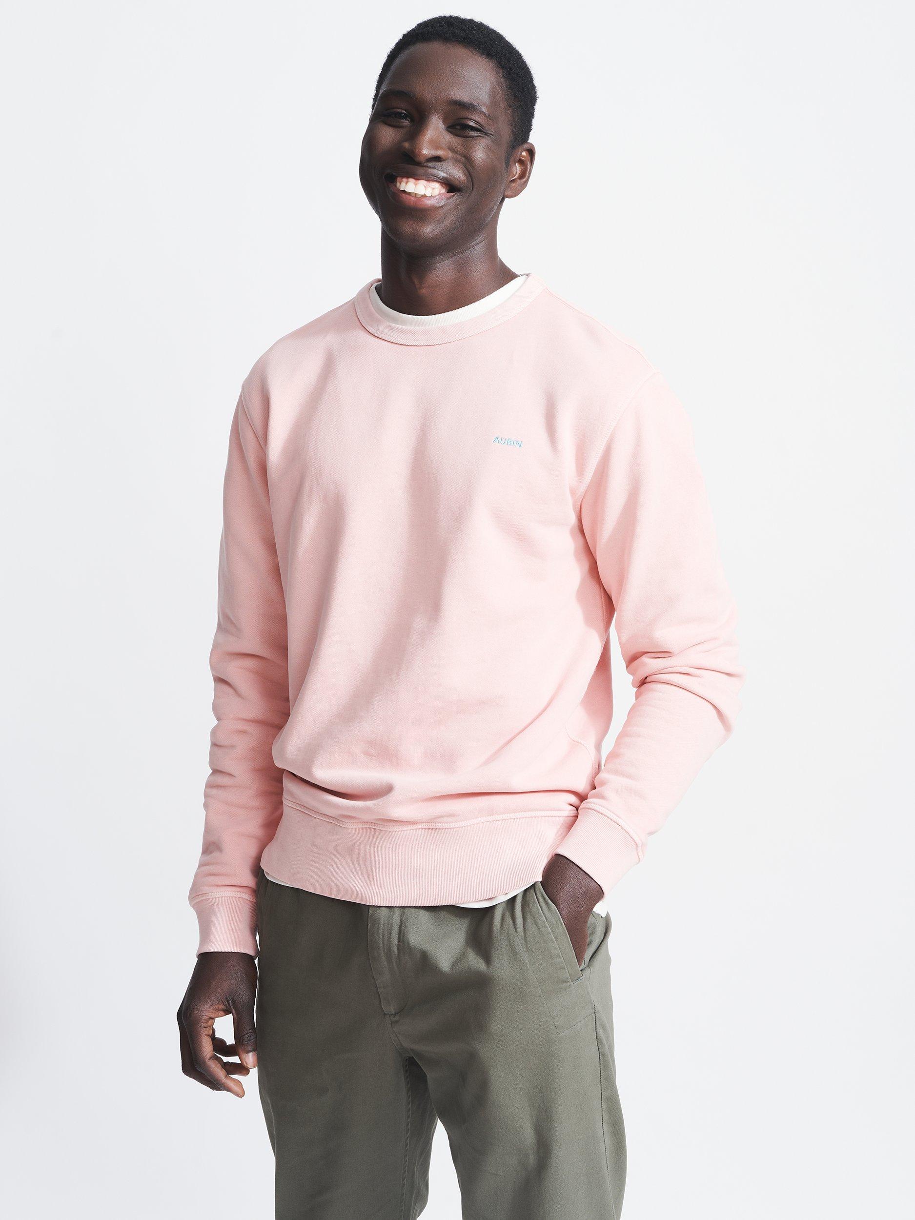 Aubin Vestry Crew Neck Sweatshirt, Dusky Pink