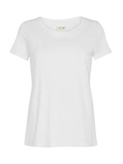 MOS MOSH Arden Organic Cotton Crew Neck T-Shirt, White, White