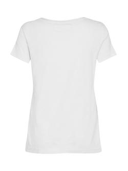 MOS MOSH Arden Organic Cotton Crew Neck T-Shirt, White - view 2, White