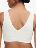 Chantelle Soft Stretch V-Neck Padded Crop Bra, Ivory