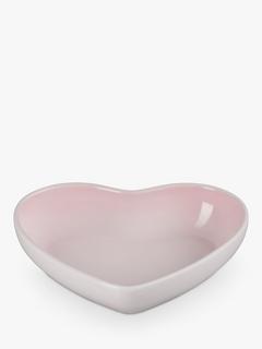 Le Creuset Stoneware Heart Cereal Bowl, 20cm, Shell Pink