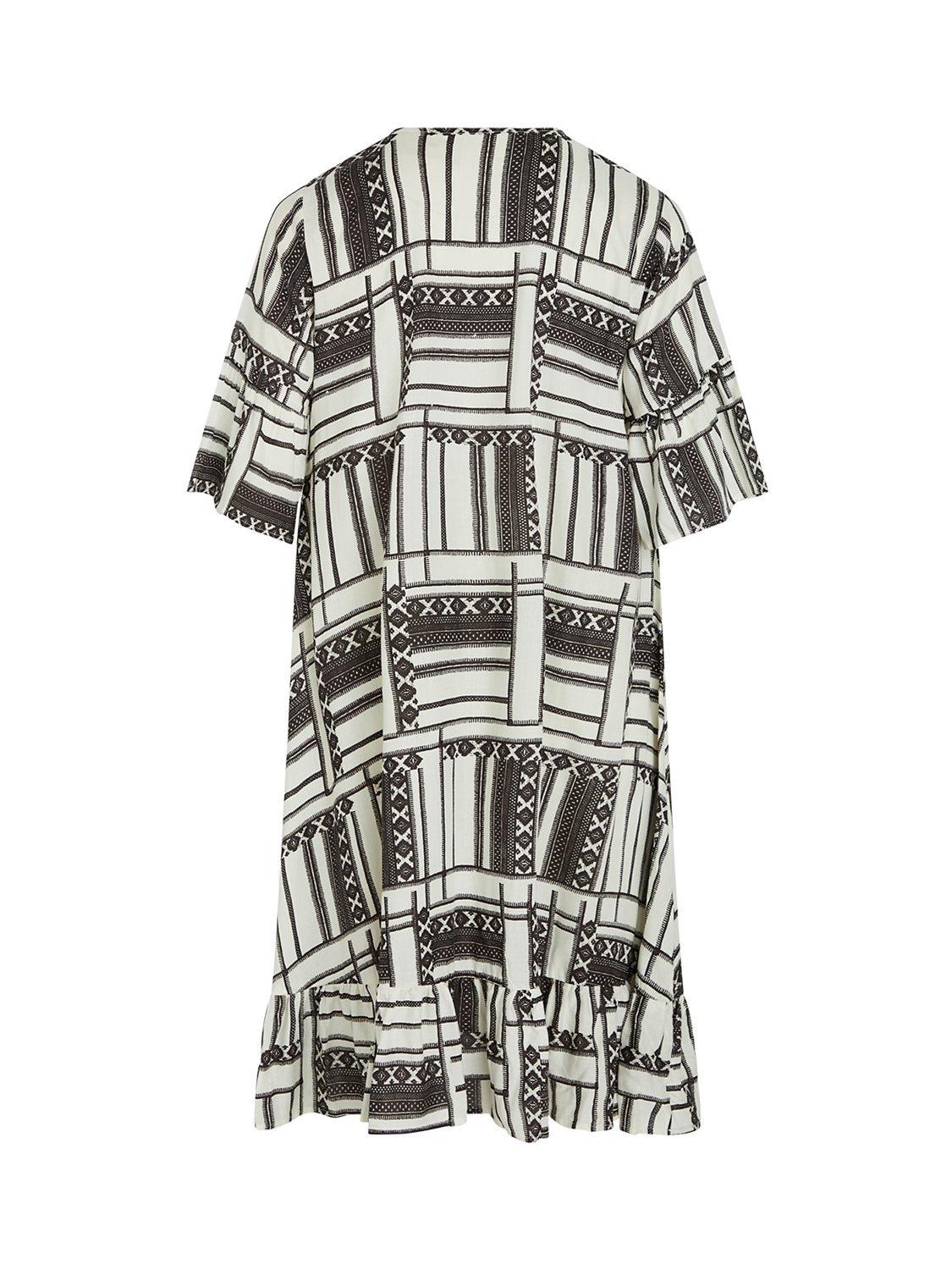 Product image 5 of 5, which shows Unmade Copenhagen Unique Short Sleeve Dress , White, S-M