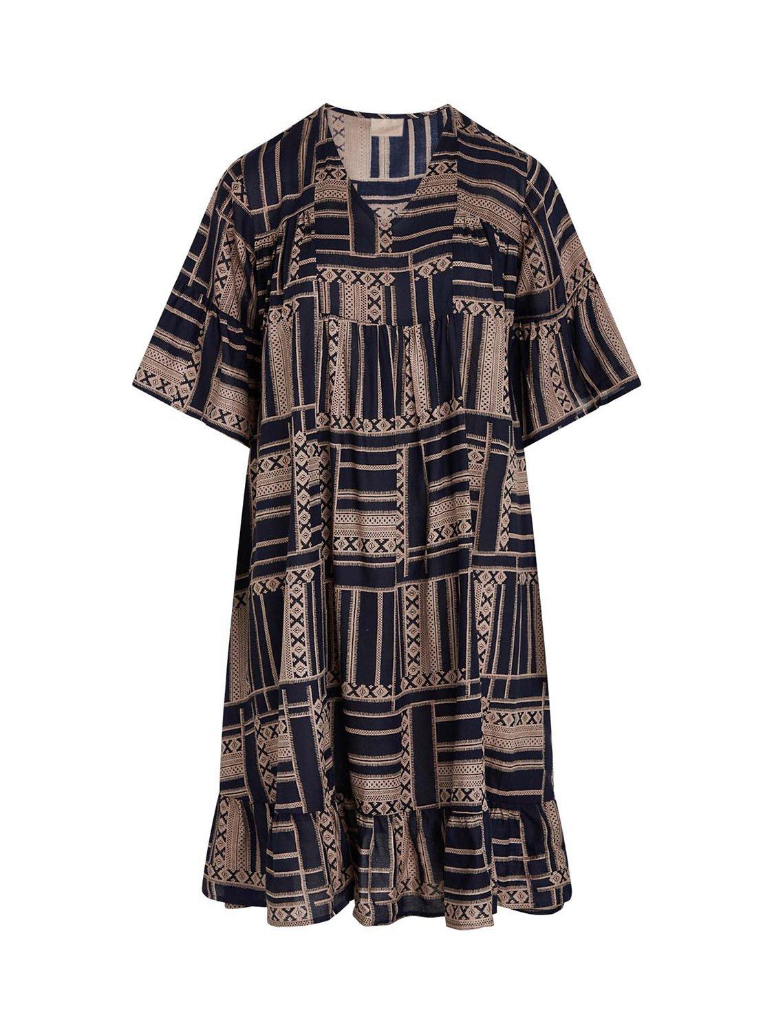 Product image 4 of 5, which shows Unmade Copenhagen Unique Short Sleeve Dress , Caramel Cream, S-M