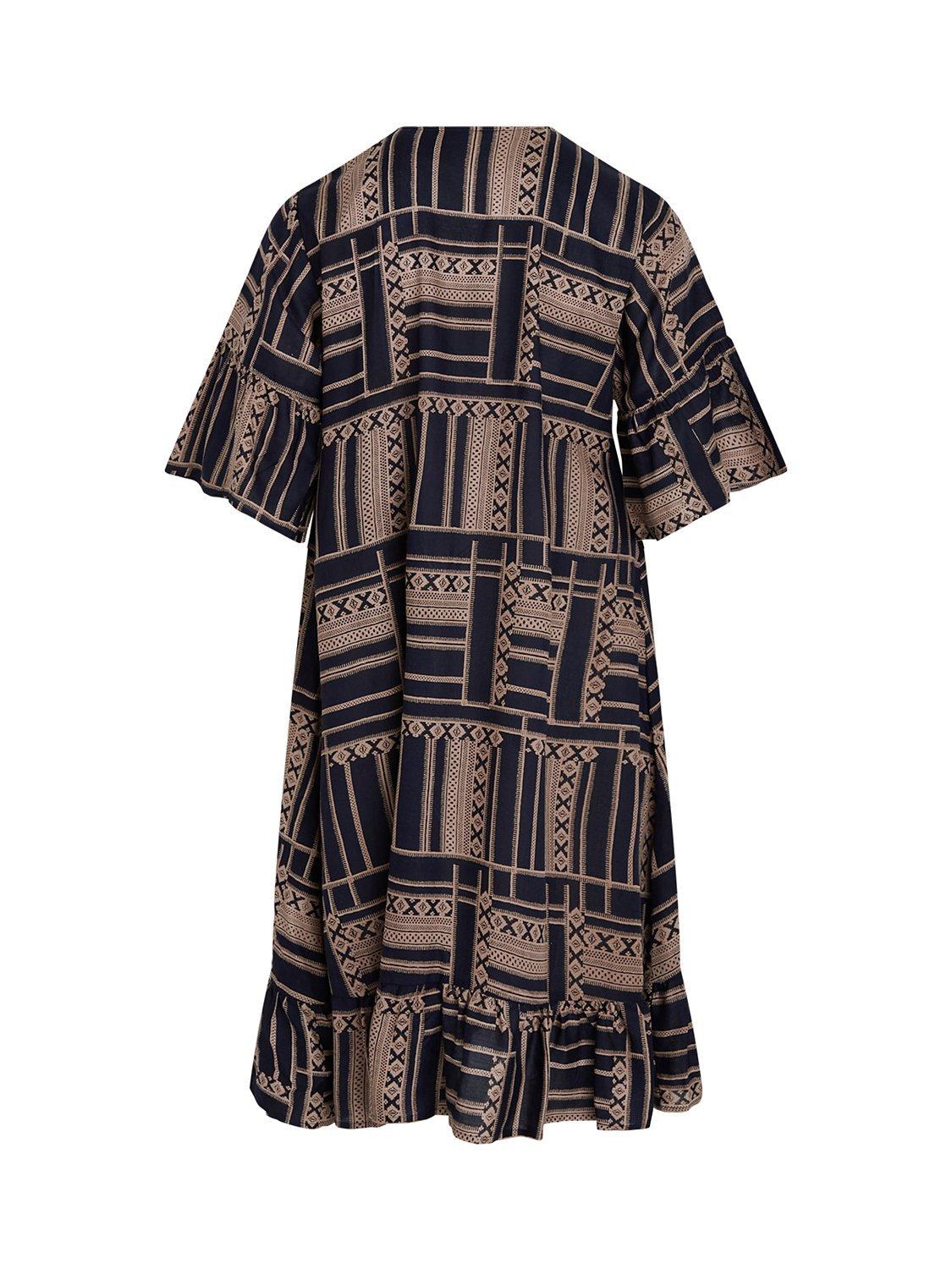 Product image 5 of 5, which shows Unmade Copenhagen Unique Short Sleeve Dress , Caramel Cream, S-M