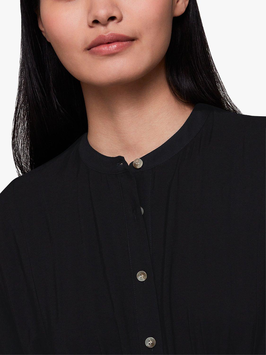 Product image 5 of 6, which shows Whistles Amber Midi Dress, Black, 6