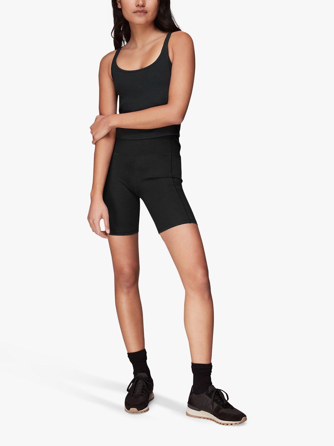Whistles Ribbed Shorts, Black