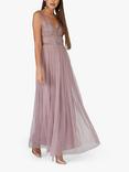 Lace & Beads New Mulan Maxi, Mauve