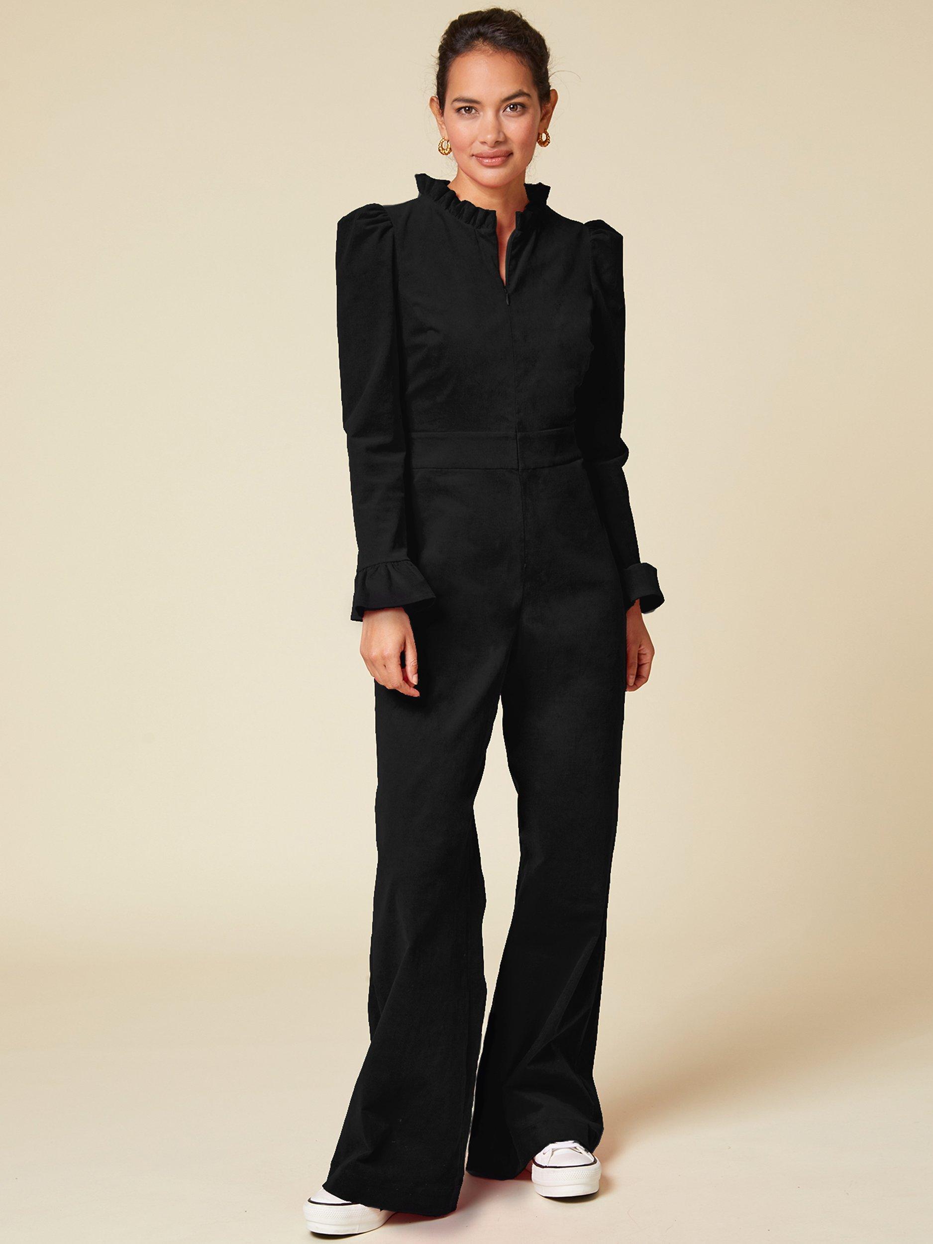 Plain black jumpsuit online