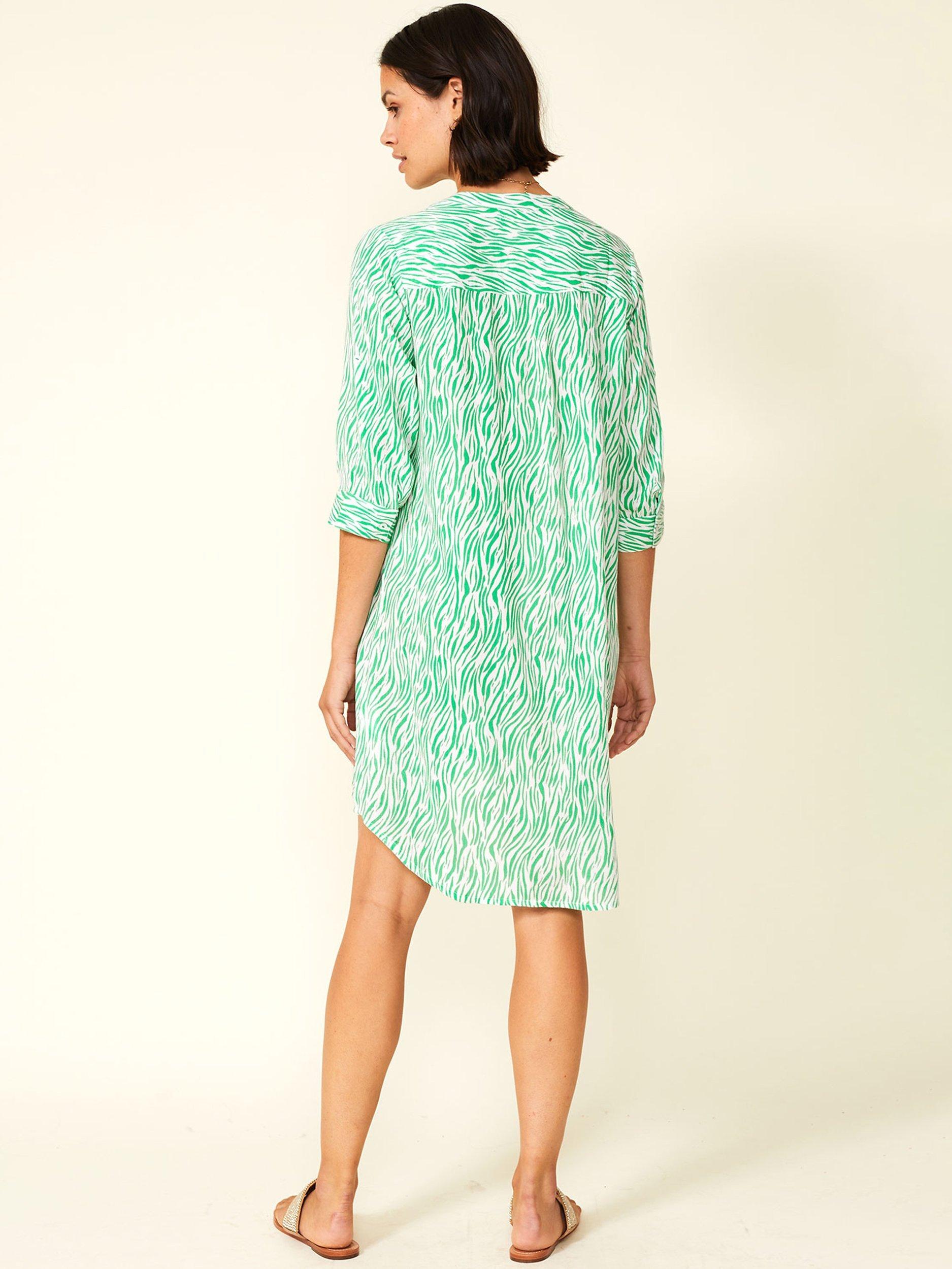 Product image 2 of 7, which shows Aspiga Mila Shirt Tunic Dress, Green, XXL
