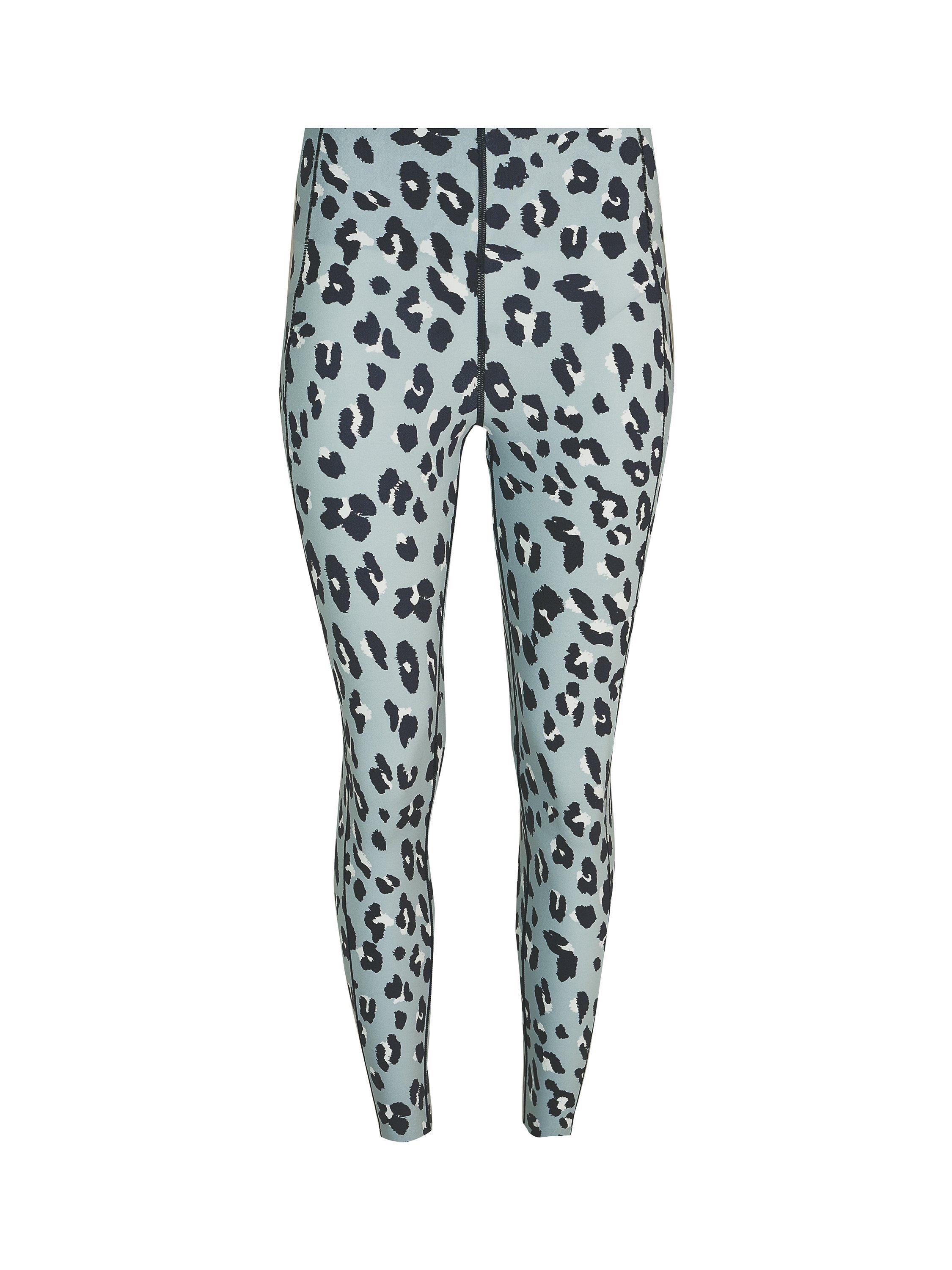 Sweaty Betty Power UltraSculpt High-Waisted Gym Leggings, Blue Cheetah Print